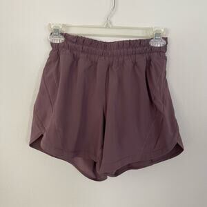 Lululemon Purple Track That Lined Shorts (Size 4)
